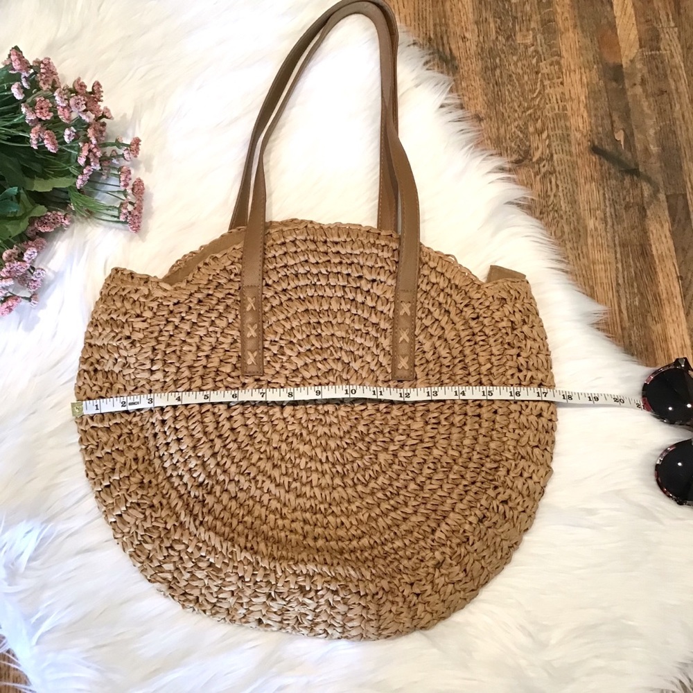 Last 1️⃣! Round woven camel beach bag - Picture 3 of 8